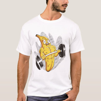 Camiseta Plátano Músculo – Dibujo Animado Divertido de un P