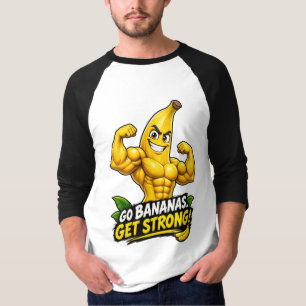Camiseta Plátano Músculo – ¡Vete Bananas, Ponte Fuerte!