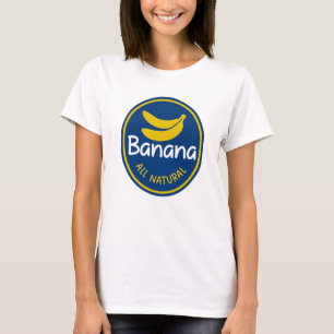 Camiseta Plátano Totalmente Natural – Diseño de Frase de Co