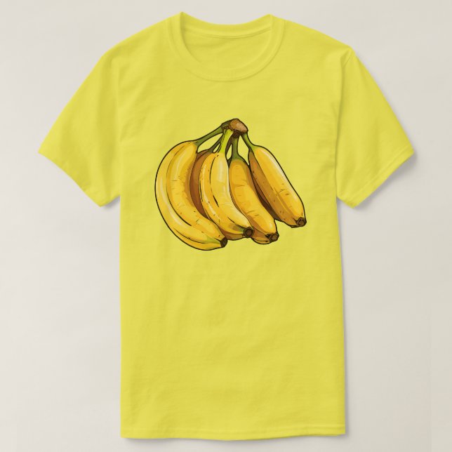 Camiseta Plátanos amarillos (Diseño del anverso)