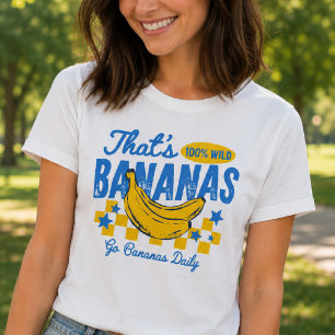 Camiseta Plátanos Retro Cita Divertida