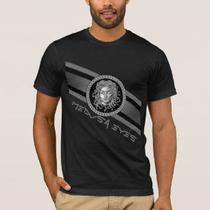 Camiseta plateada Medusa de lujo