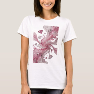 Camiseta Plateado Brillante DIAMANTES Y CRISTAL LÍQUIDO