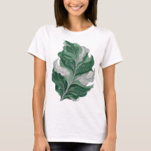Plateado Brillante Diseño de HOJA VERDE CON ESTREL