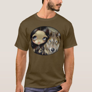 Camiseta Platee el arte grande observado del ojo del perro