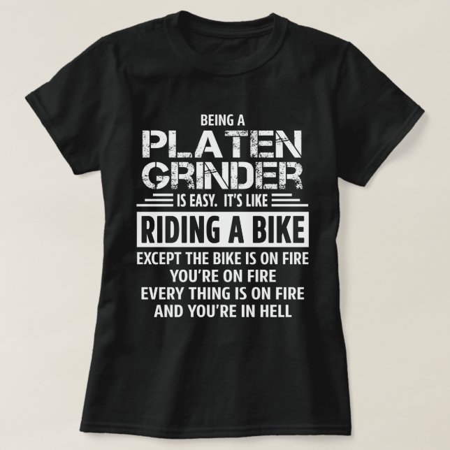 Camiseta Platen Grinder (Diseño del anverso)