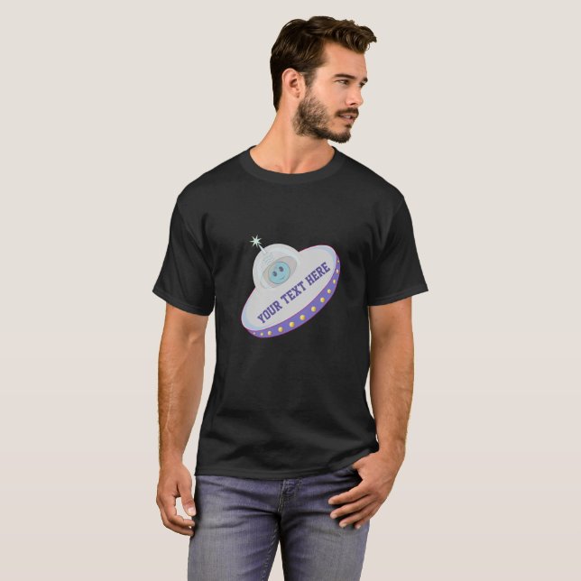Camiseta Platillo volador moderno (Anverso completo)