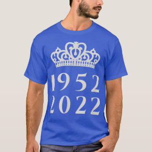 Camiseta Platinum Jubilee Queen UK Monarch 1952 2022 70 Año