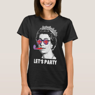 Camiseta Platinum Jubilee Queen & Union Jack Let's Fiesta Q