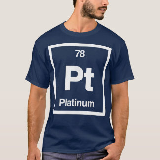 Camiseta Platinum - Pt - Periodic Table of Elements - Scien
