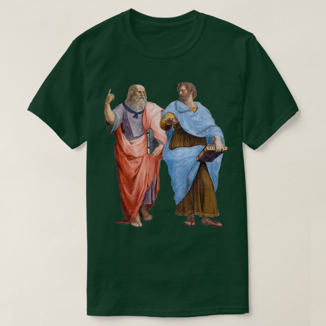 Camiseta Plato and Aristotle (Diseño del anverso)