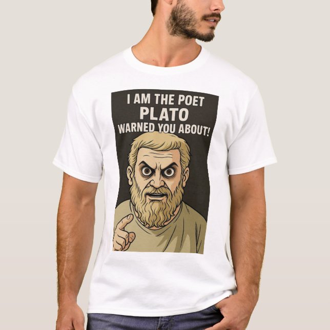 Camiseta Plato anti-poet t shirt  (Anverso)
