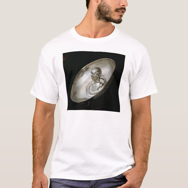 Camiseta Plato con el busto de un hombre dentro (Anverso)
