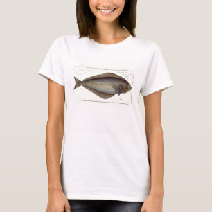 Camiseta Plato de Halibut (Pleuronectas Hippoglossus) XLVII