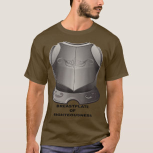 Camiseta Plato de pecho de la rectitud cristiana