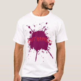 Camiseta Plato de pintura púrpura negrita