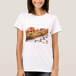 Camiseta Plato de Rollo de Sushi Comida Japonesa Asiática