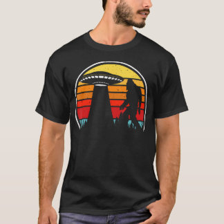 Camiseta Plato Volador Extraterrestre Abducción Bigfoot Ret