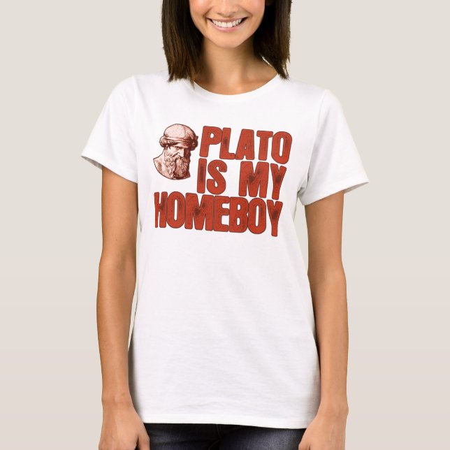 Camiseta Platón es mi Homeboy (Anverso)
