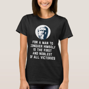 Camiseta Platón Para Que Un Hombre Se Conquiste A Sí Mismo