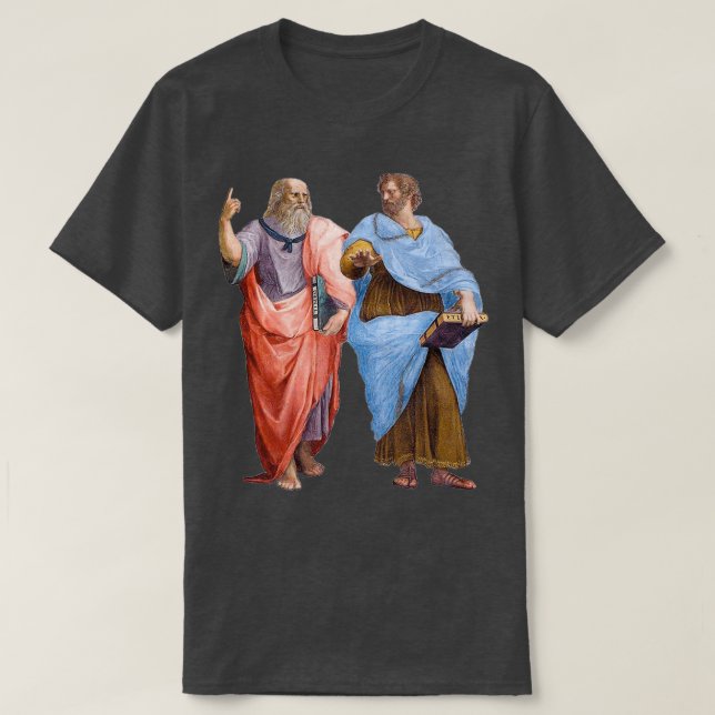 Camiseta Platón y Aristóteles 1 (Diseño del anverso)