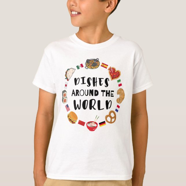 Camiseta Platos del mundo (Anverso)