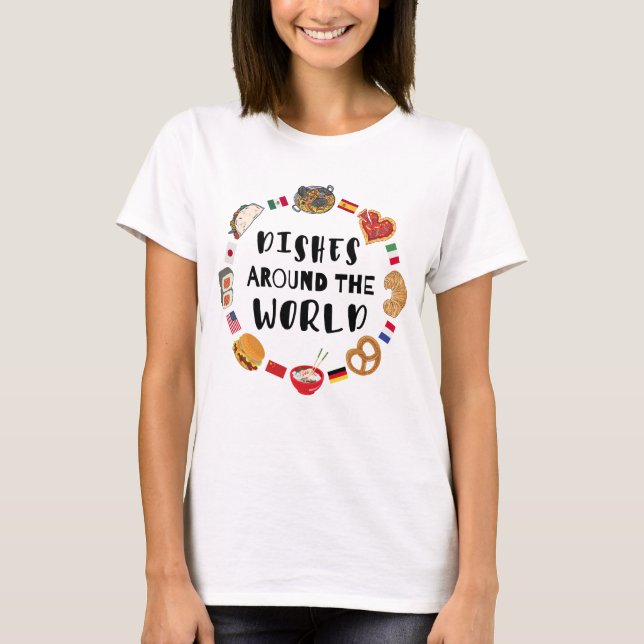 Camiseta Platos del mundo (Anverso)