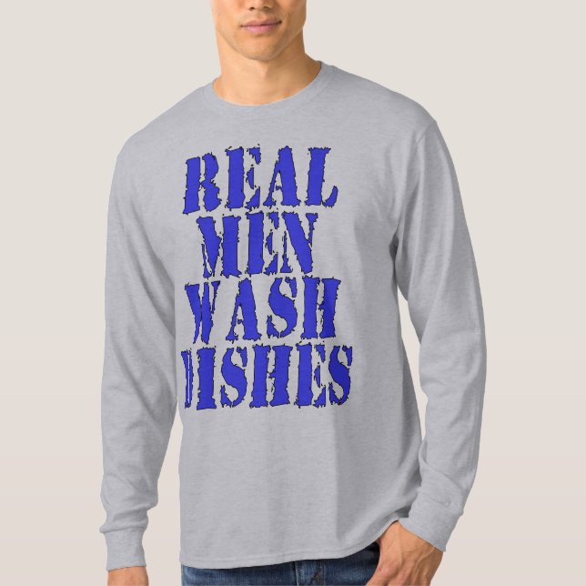 Camiseta Platos reales del lavado de los hombres (Anverso)