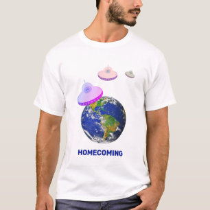 Camiseta Platos voladores alrededor del mundo
