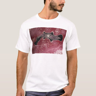 Camiseta Platypus Dreaming rojo por Mundara Koorang