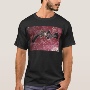 Camiseta Platypus Dreaming rojo por Mundara Koorang