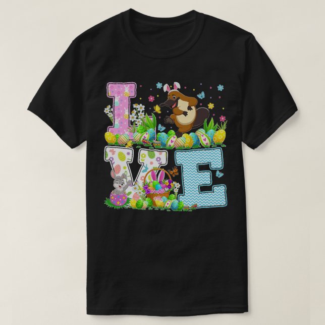 Camiseta Platypus Easter Egg Hunt Funny Love Platypus Easte (Diseño del anverso)