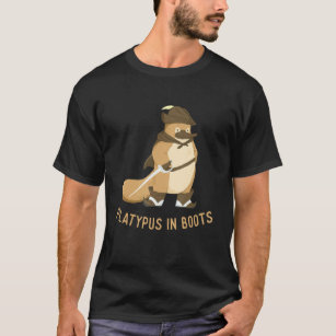 Camiseta Platypus En Boots Zookeeper Animal Marine Biologis