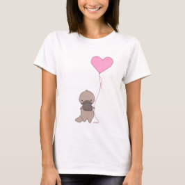 Camiseta Platypus Holding Heart Balloon