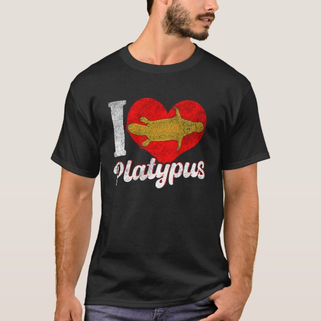 Camiseta Platypus Love Australia Animal (Anverso)