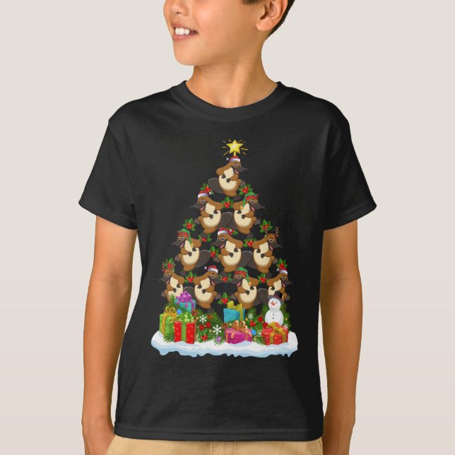 Camiseta Platypus Lover Navidad Funny Platypus Christine (Anverso)