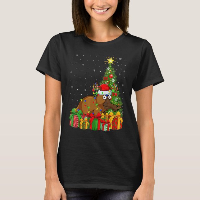 Camiseta Platypus   Xmas Holiday Santa Platypus Christmas T (Anverso)