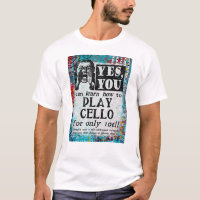 Play Cello - Funny Anuncio de época