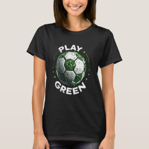 Camiseta Play Green Coach Soccer Ball Eco Friendly Sports L