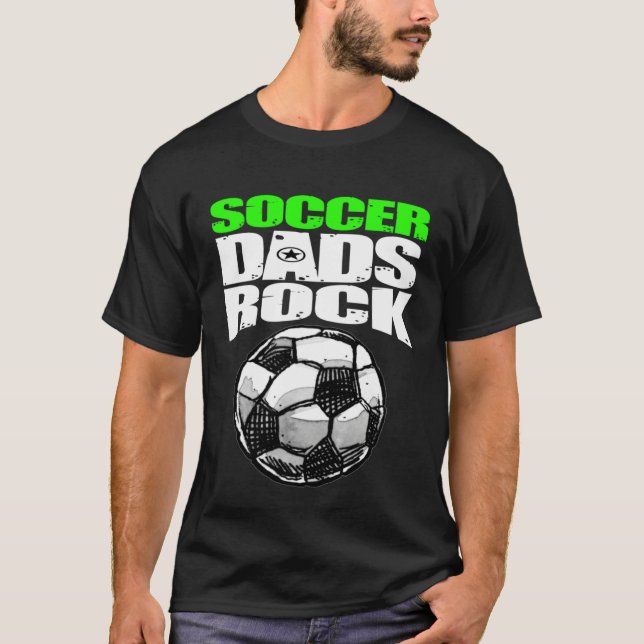 Camiseta Play Strong SOCCER DADS ROCK (Anverso)