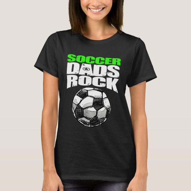 Camiseta Play Strong SOCCER DADS ROCK (Anverso)