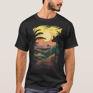 Camiseta Playa Aloha Hawaii Hawaii Isla Hawái Palm Trees