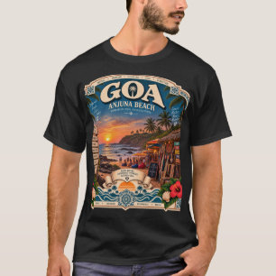 Camiseta playa Anjuna Goa en su punto