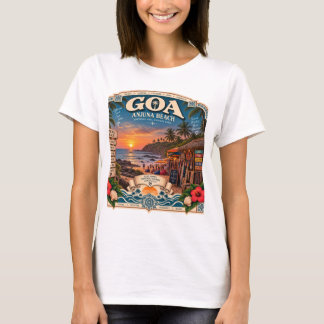 Camiseta playa Anjuna Goa en su punto
