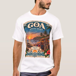 Camiseta playa Anjuna Goa en su punto