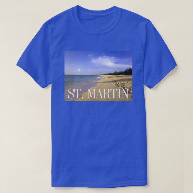Camiseta Playa Baie Longue, San Martín (Diseño del anverso)