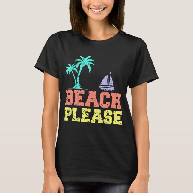 Camiseta Playa Beach Please Kids Beach (Anverso)