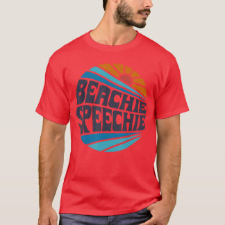 Camiseta Playa Beachie Speechie Speech Therape Retro Verano