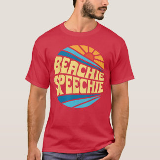 Camiseta Playa Beachie Speechie Speech Therape Retro Verano