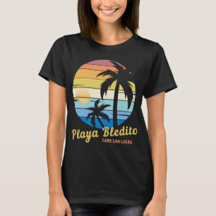 Camiseta Playa Bledito - Atardecer Vintage Tropical, Cabo S